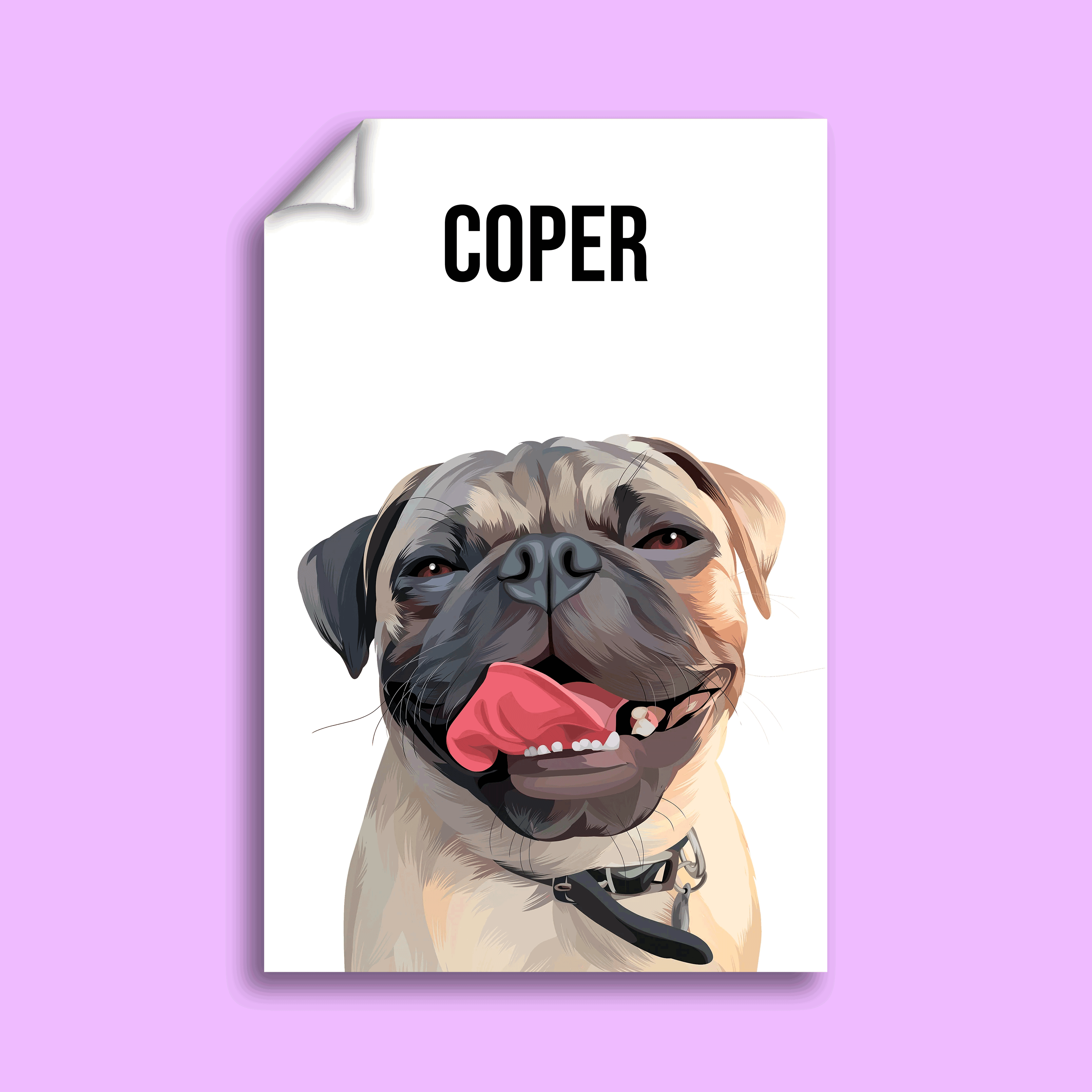 Modern Pet Vector - Custom Pet Portrait - Core